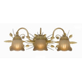 Primrose  Vanity Light in Gold Leaf