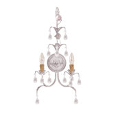 Athena Two Light Wall Sconce in Antique White