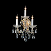 Maria Theresa Three Light Wall Sconce in Gold