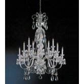 Bohemian 10 Light Crystal Chandelier