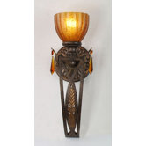 Voltaire  Golden Teak Crystal Wallchiere in Espresso