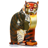 Bengal Tiger Figurine Table Top Fan