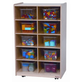 Ten Tray Folding Vertical Storage Unit