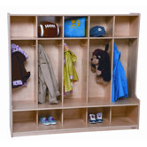 Five Section Offset Seat Locker