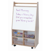 Magnetic Art Center with Four Clear Trays