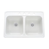 Deluxe 33" x 22" Kitchen Sink