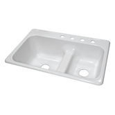 Deluxe 33" x 22" Kitchen Sink