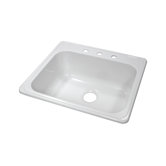 Deluxe 25" x 22" Kitchen Sink