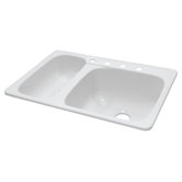 Deluxe 33" x 22" Kitchen Sink