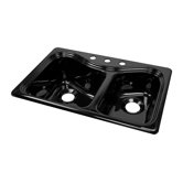 Deluxe 33" x 22" Kitchen Sink