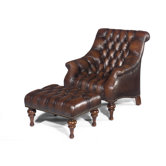 Brighton Leather Chair and Ottoman