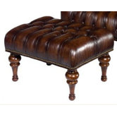 Brighton Leather Ottoman