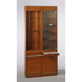 Solid Wood Optical Wall Showcase