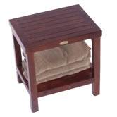 Teak Spa Free Standing Bathroom Elegance Storage Shelf