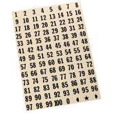 0.75" Consecutive 1 to 100 Numbers