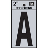 2" Self Stick Reflective Letter