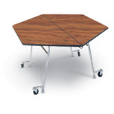 29" x 48" Hexagon Mobile Table Unit