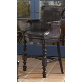 Kingstown Dunkirk Swivel Counter Stool in Tamarind