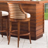 Ocean Club Cabana Swivel Barstool