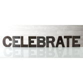 "Celebrate" Display Letters