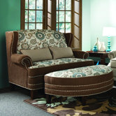 Cornelious Settee and Ottoman