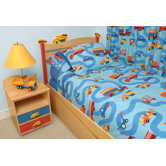Boys Like Trucks Full Comforter/Bed Skirt/Sham Set