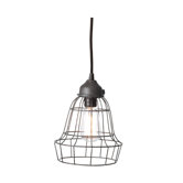 Wire Barrel Pendant Light