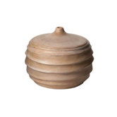 Terraced Wood Jar