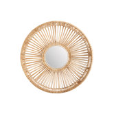 Rattan Spoke Mirror