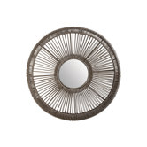 Wicker Spoke Mirror