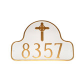 Arch with Celtic Cross Address Plaque