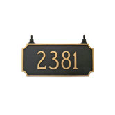 Princeton Two Sided Hanging Address Plaque