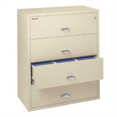 44" W Four-Drawer Lateral File
