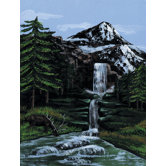 Painting by Numbers Artist Canvas Series Mtn Waterfall Set
