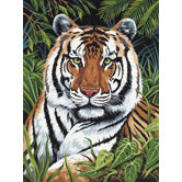Painting by Numbers Artist Canvas Series Tiger Hiding Set