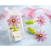 ''Blooming'' Flower Bottle Stopper in Whimsical Window Gift Box