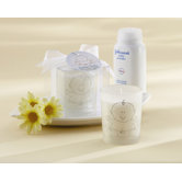 "Heaven Scent" Baby Powder Fresh Frosted Glass Votive