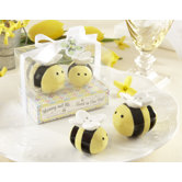 "Mommy and Me...Sweet As Can Bee" Ceramic Honeybee Salt and Pepper Shaker