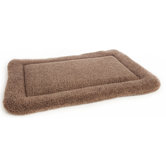 Machine Washable Rectangular Sherpa Fleece Dog Cushion Pad