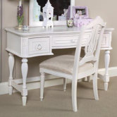 Reflections Three Drawer Vanity in Distressed Antique White