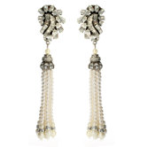 Pearl and Crystal Cluster Earring