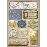 Cardstock Stickers In Loving memory