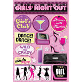 Cardstock Stickers Girl Night out