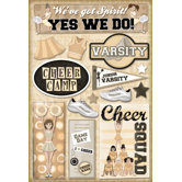 Cardstock Stickers Cheer Camp
