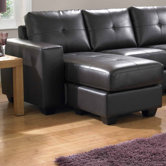Ruben Bonded Leather Chaise