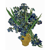 Flat Flowers Greetings Van Gogh in Irises