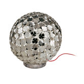 Orten'Zia Large One Light Floor Lamp in Nickel