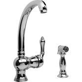 One Handle Single Hole Kitchen Faucet with Spray