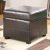 Urban Seating Leatherette Cube Ottoman