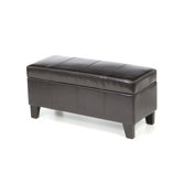 Urban Seating Leatherette Bedroom Storage Ottoman